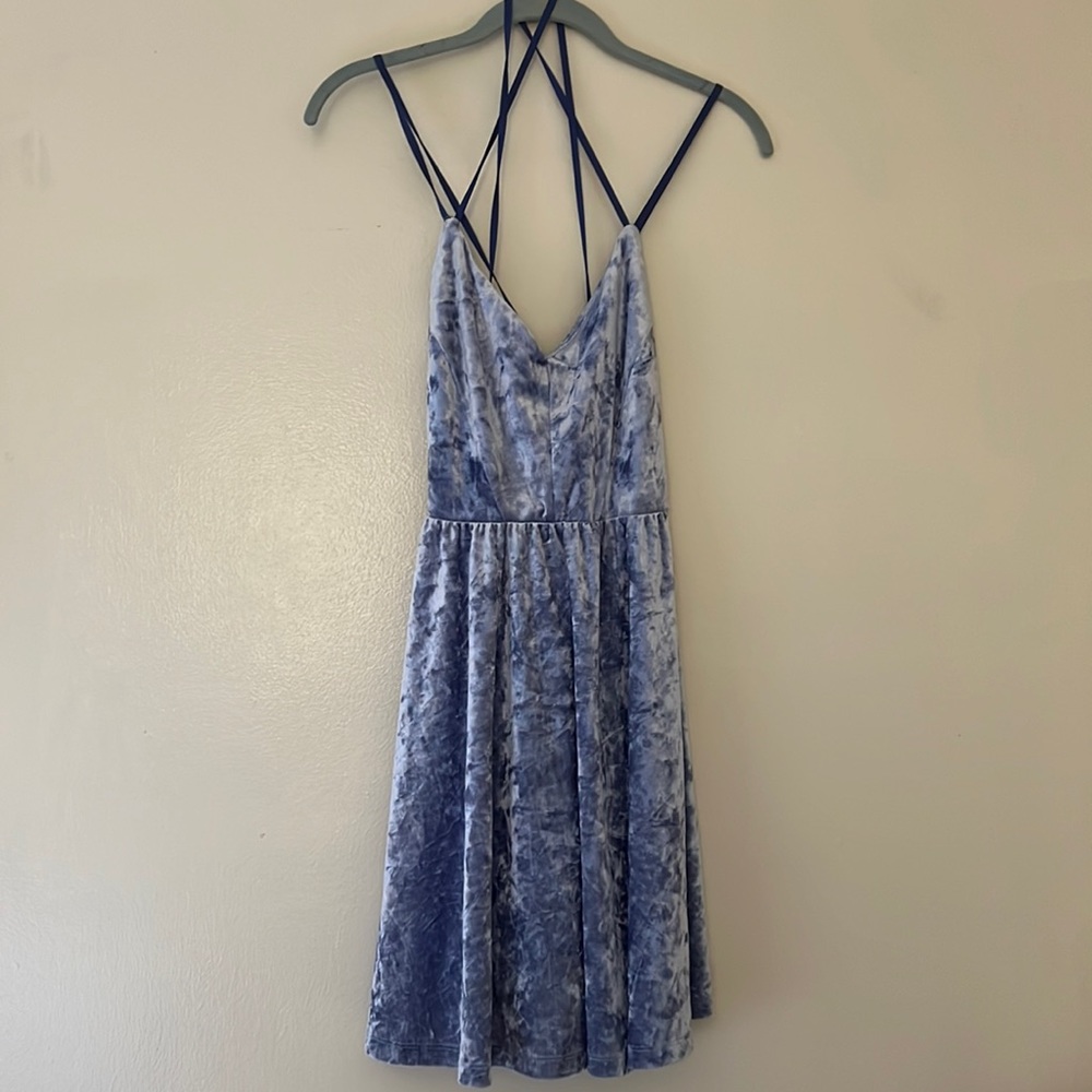 Forever 21 Lilac Velvet Skater Dress